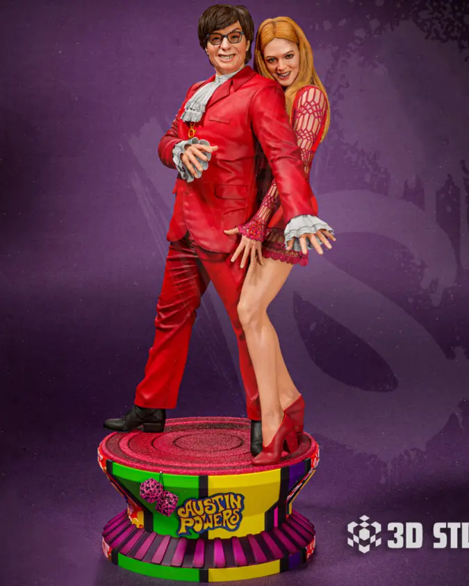 Austin Powers STL File – Groovy Spy Comedy 3D Print Figure