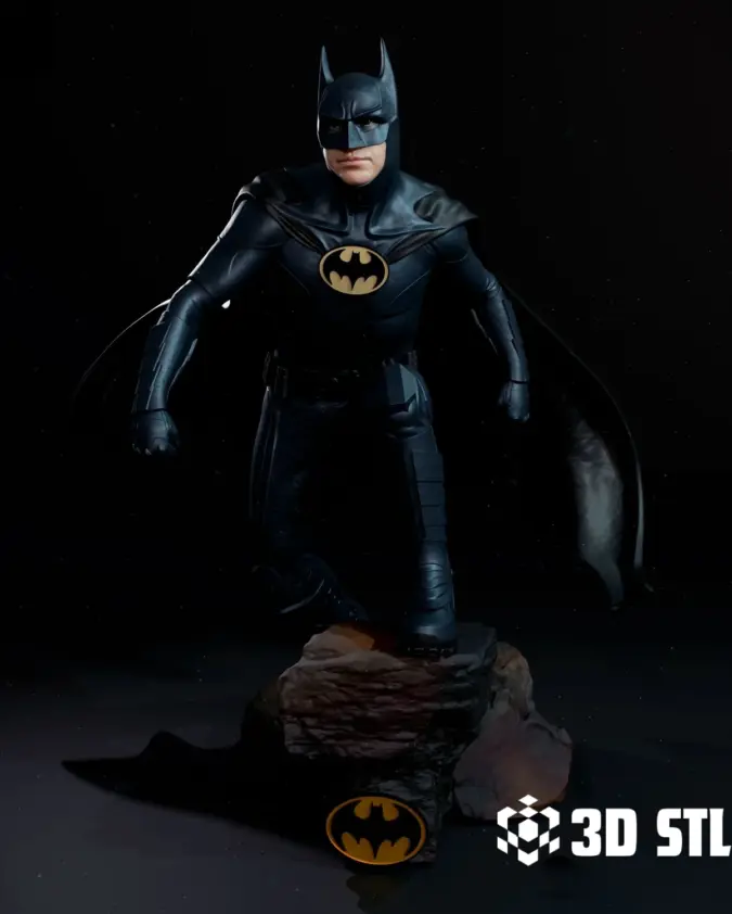 1989 Batman STL – Michael Keaton Suit 3D Print Statue