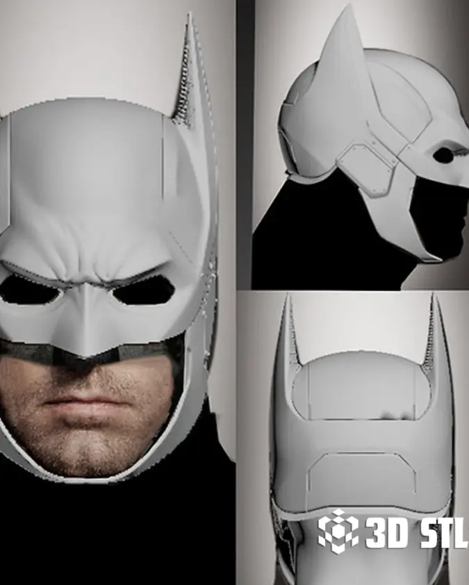 Ben Affleck Batman Cowl STL – Wearable Batfleck Helmet