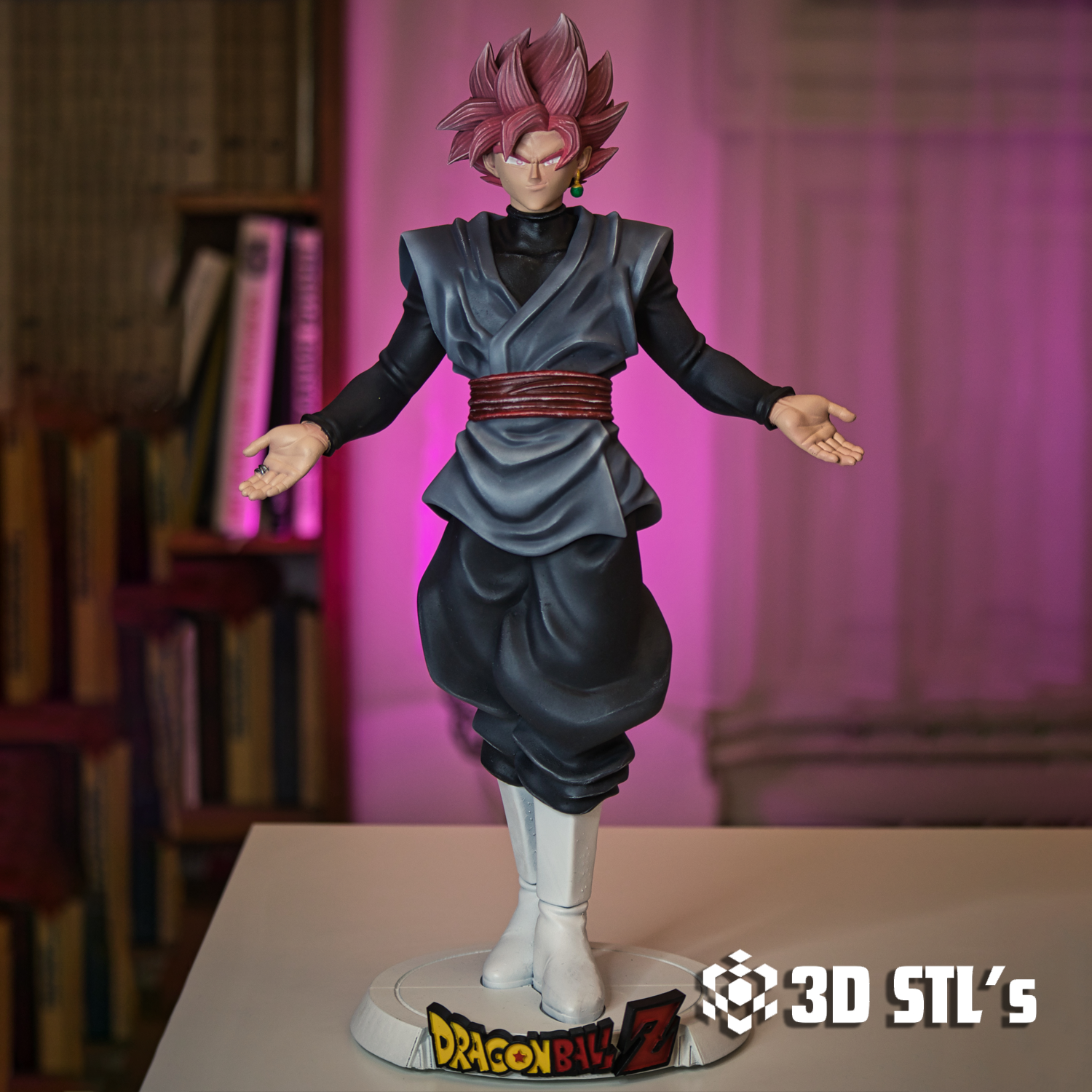 Goku Black STL File – 3D print preview 2
