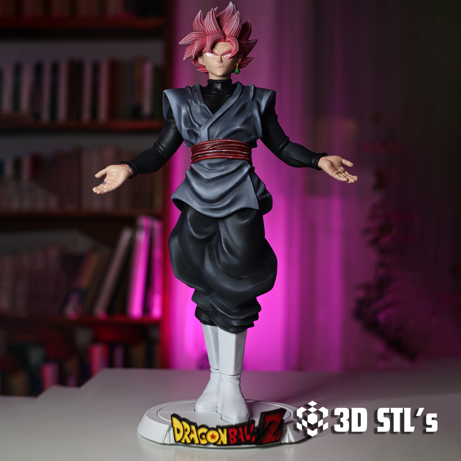 Goku Black STL File – 3D print preview 3
