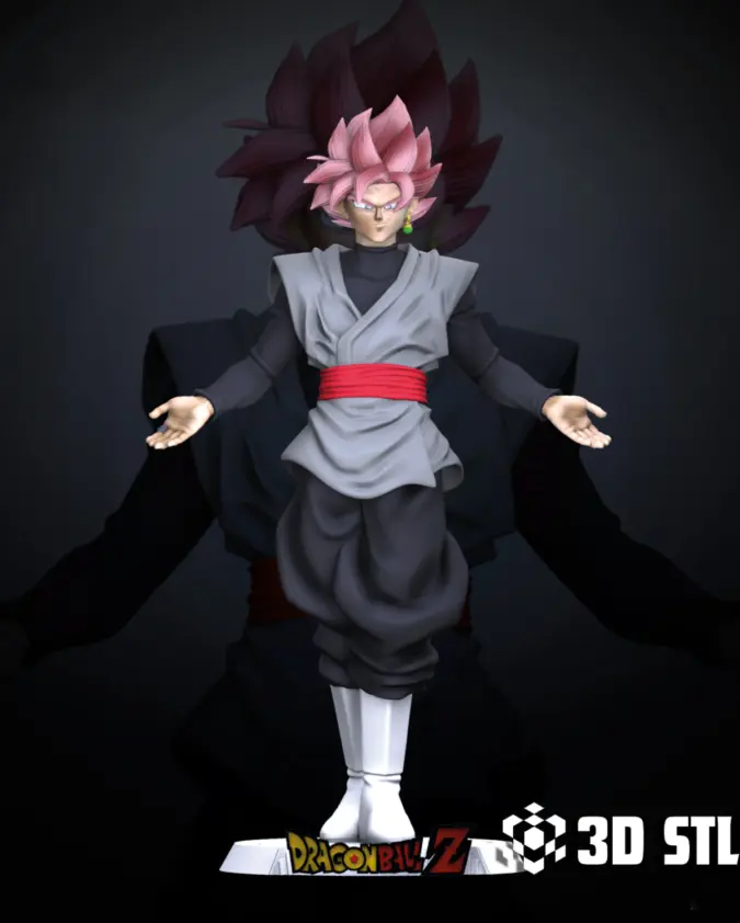Goku Black STL File – Dragon Ball Super 3D Print Figure