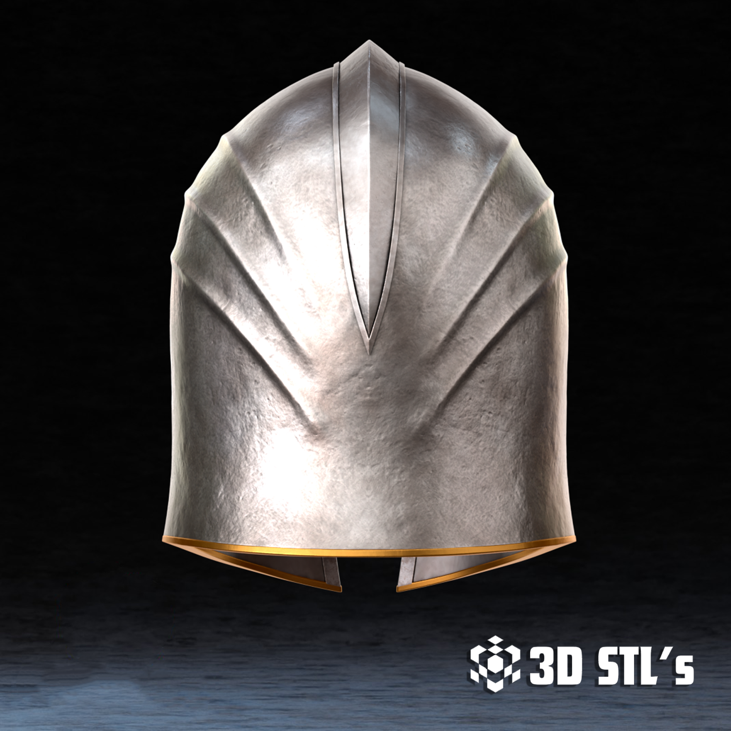 Blackwood Steel Armor Helmet STL – 3D print preview 4