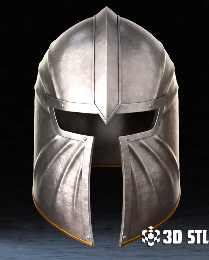 Blackwood Steel Armor Helmet STL – Medieval Knight Cosplay