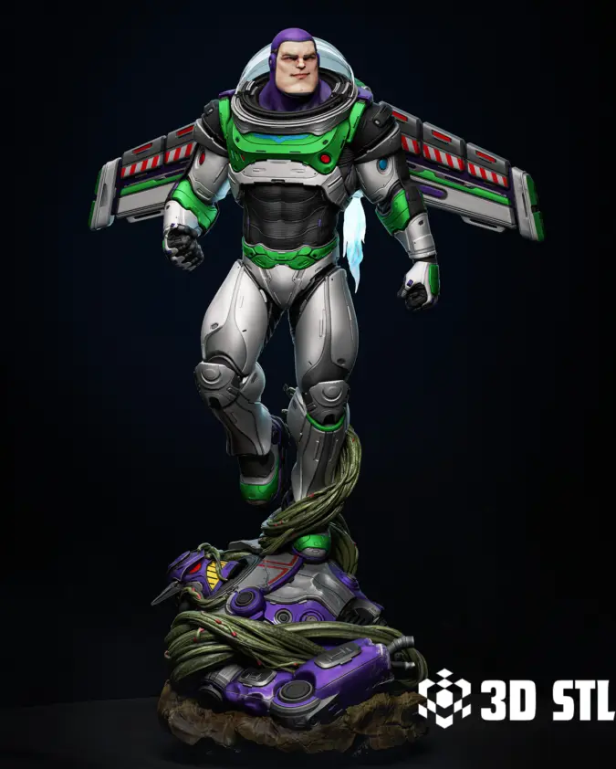 Buzz Lightyear STL File – Toy Story Space Ranger 3D Print