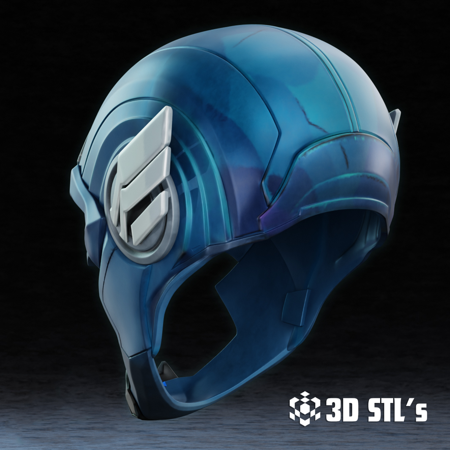 Captain America Mask STL – 3D print preview 4