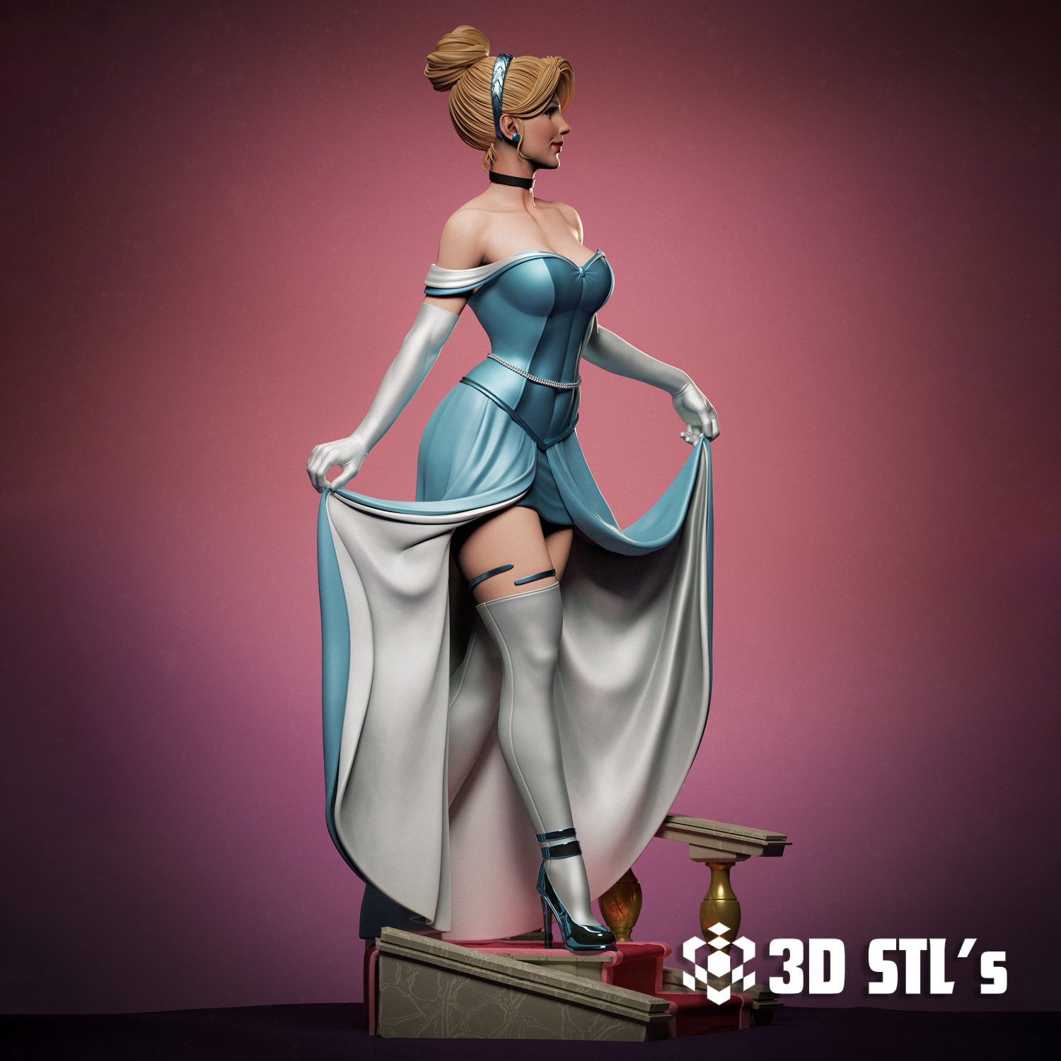 Cinderella STL – 3D print preview 2