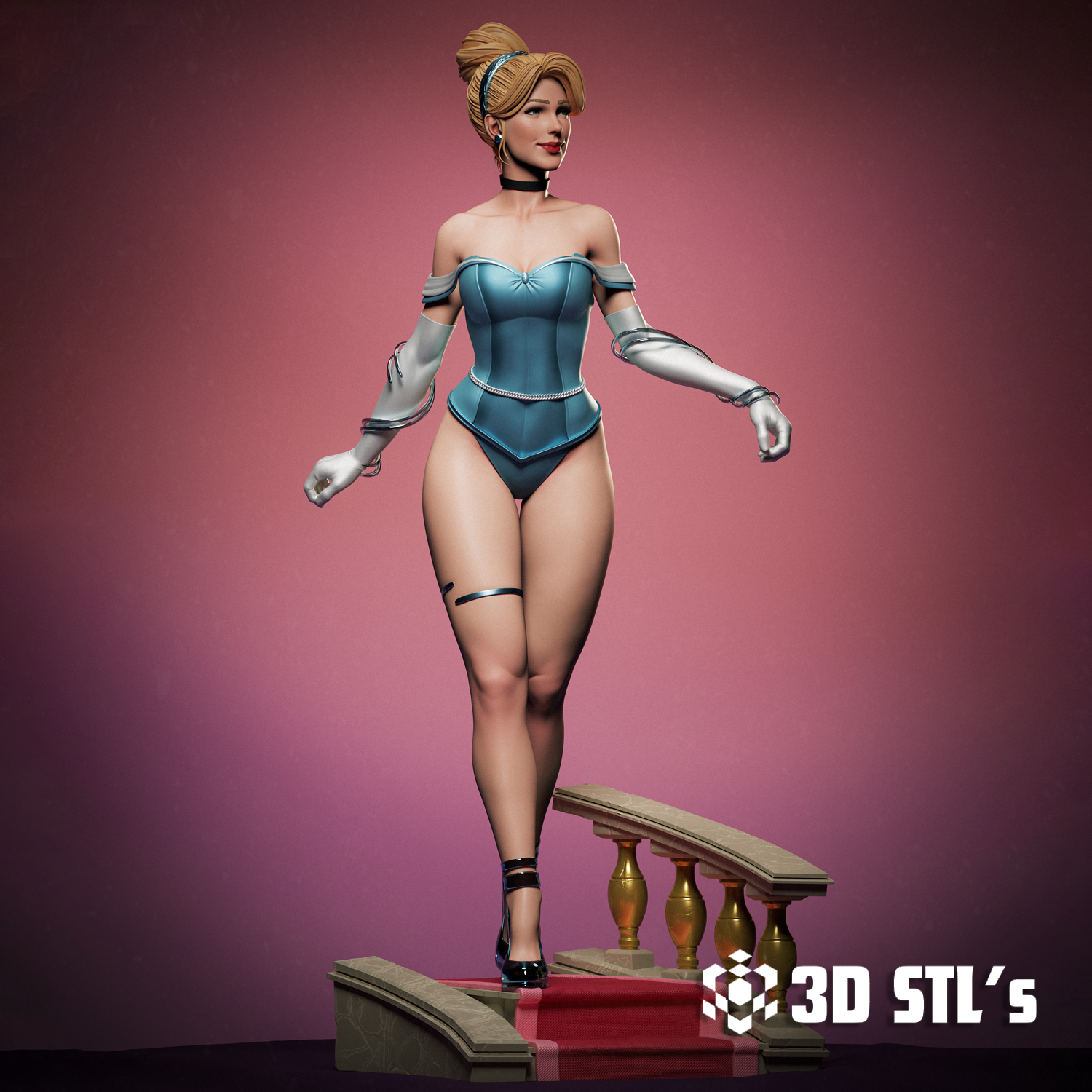 Cinderella STL – 3D print preview 6