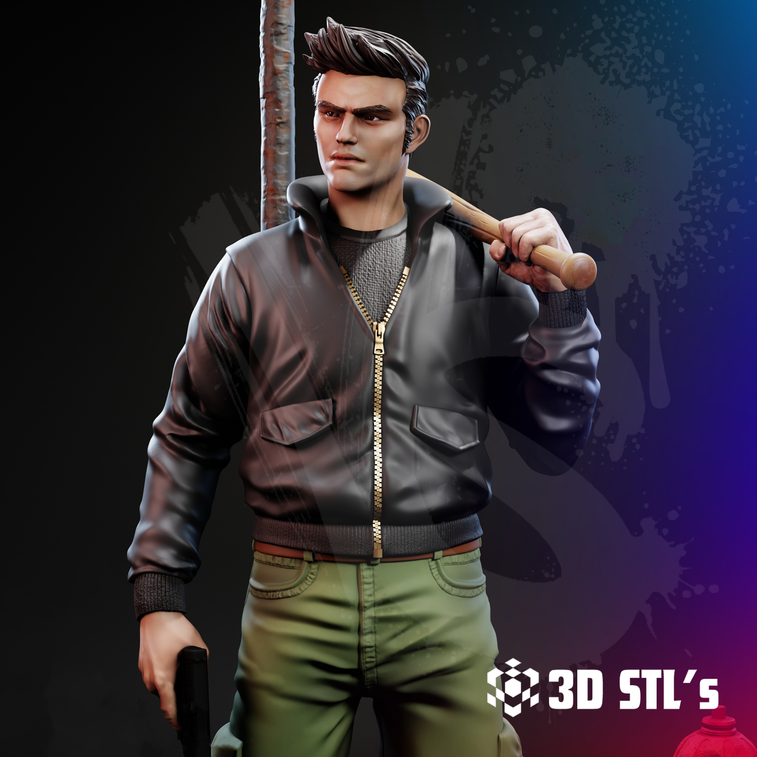 Claude Speed STL – 3D print preview 2