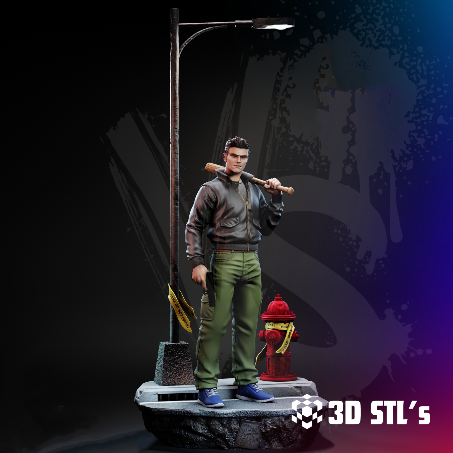 Claude Speed STL – GTA 3 Protagonist 1/6 Scale Figure