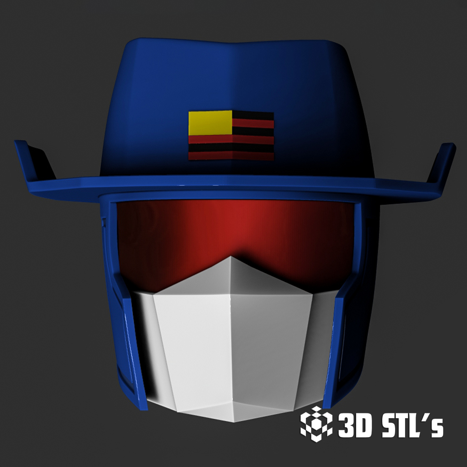 Colt Helmet STL – 3D print preview 2