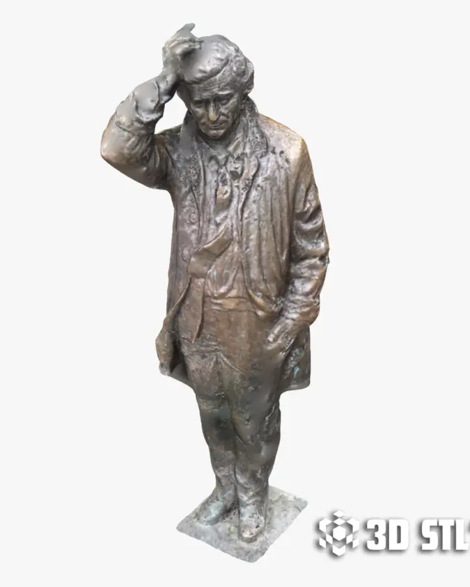 Columbo Statue STL – Classic TV Detective 3D Print