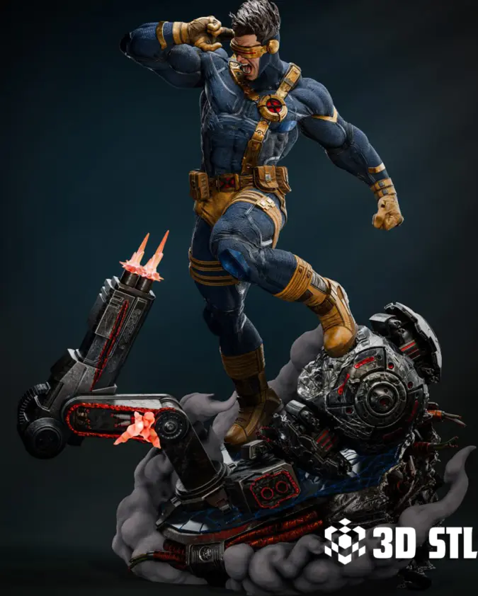 Cyclops 1/6 Scale STL – Marvel X-Men 3D Print Figure