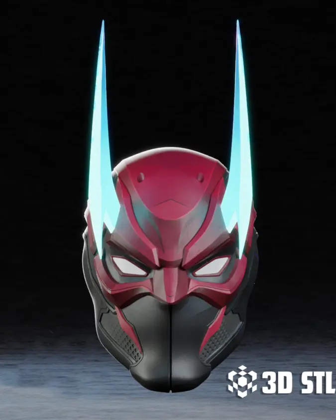 Daredevil 2099 Helmet STL & 3MF – Futuristic Marvel Cosplay