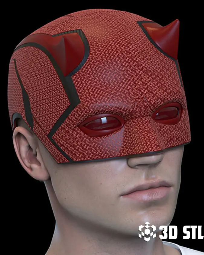 Daredevil Born Again Helmet STL – Wearable Mask with Magnets