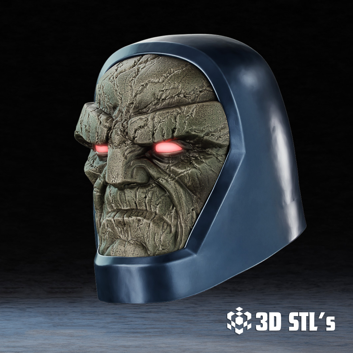 Darkseid Helmet STL – 3D print preview 2
