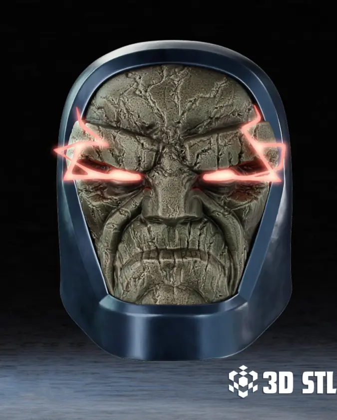 Darkseid Helmet STL – DC Apokolips Villain Wearable Mask