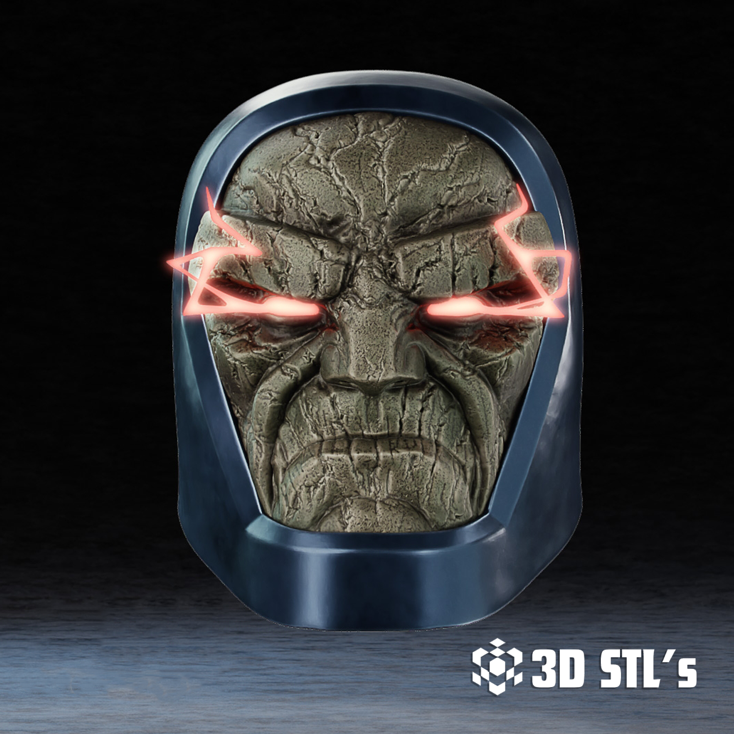 Darkseid Helmet STL – DC Apokolips Villain Wearable Mask