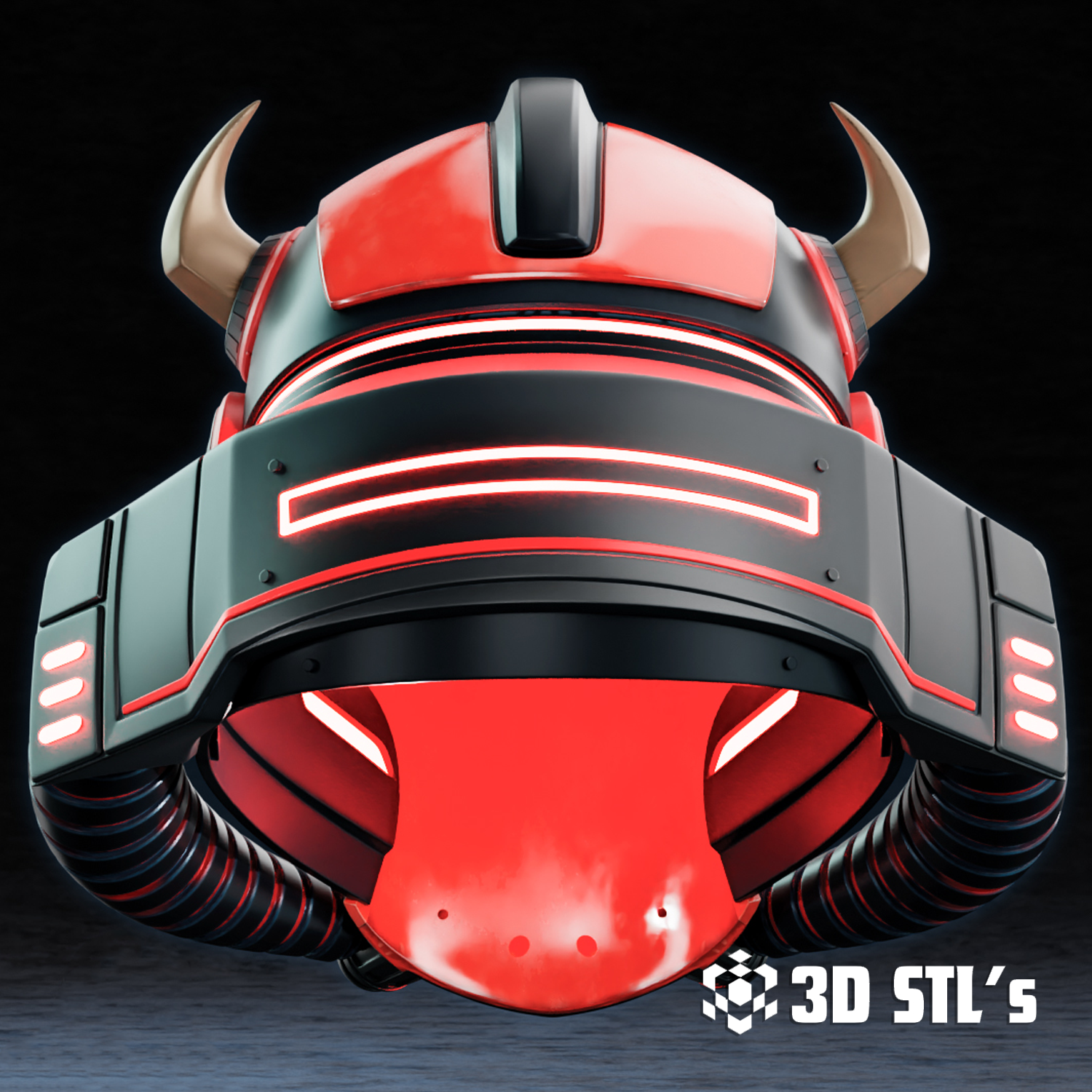 Darth Maul Space Helmet STL – 3D print preview 4