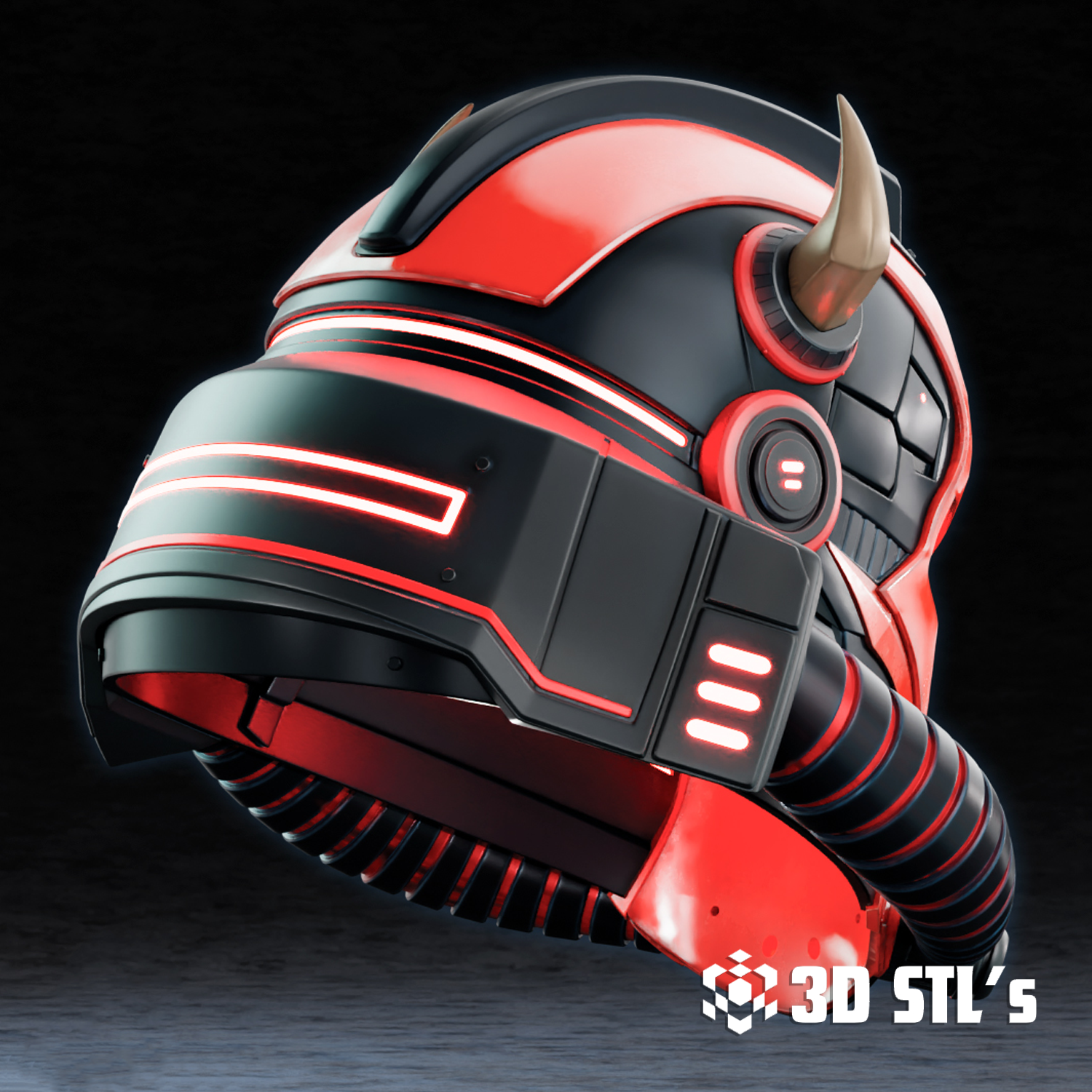 Darth Maul Space Helmet STL – 3D print preview 5