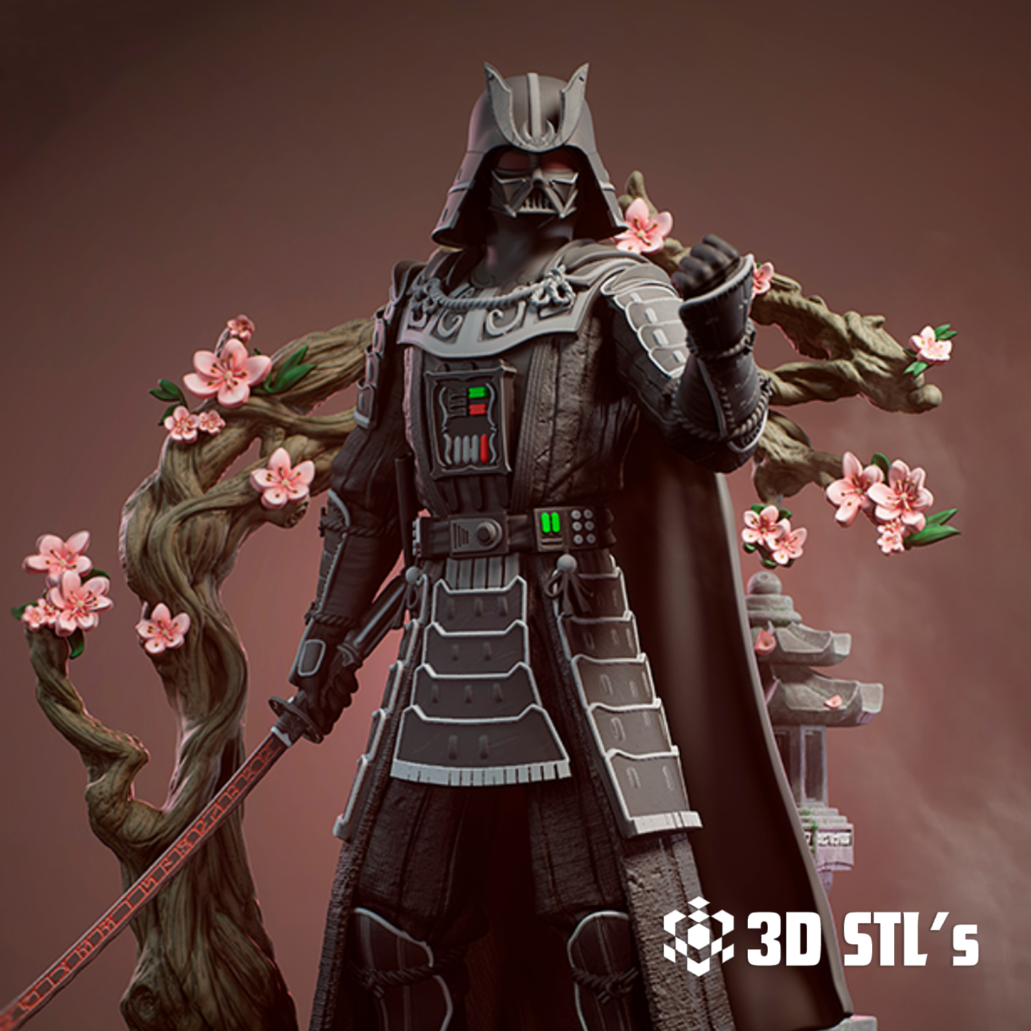 Samurai Darth Vader STL – Star Wars Armour Reimagined