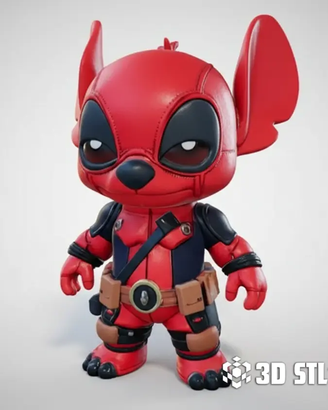 Deadpool Stitch STL – Marvel x Disney Crossover 3D Print