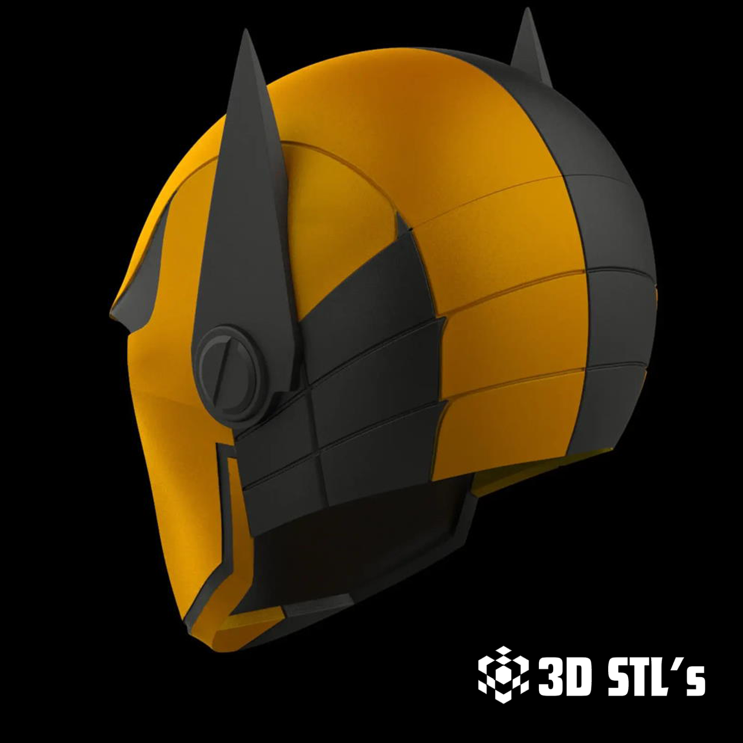 Deathstroke Batman Helmet STL – 3D print preview 4