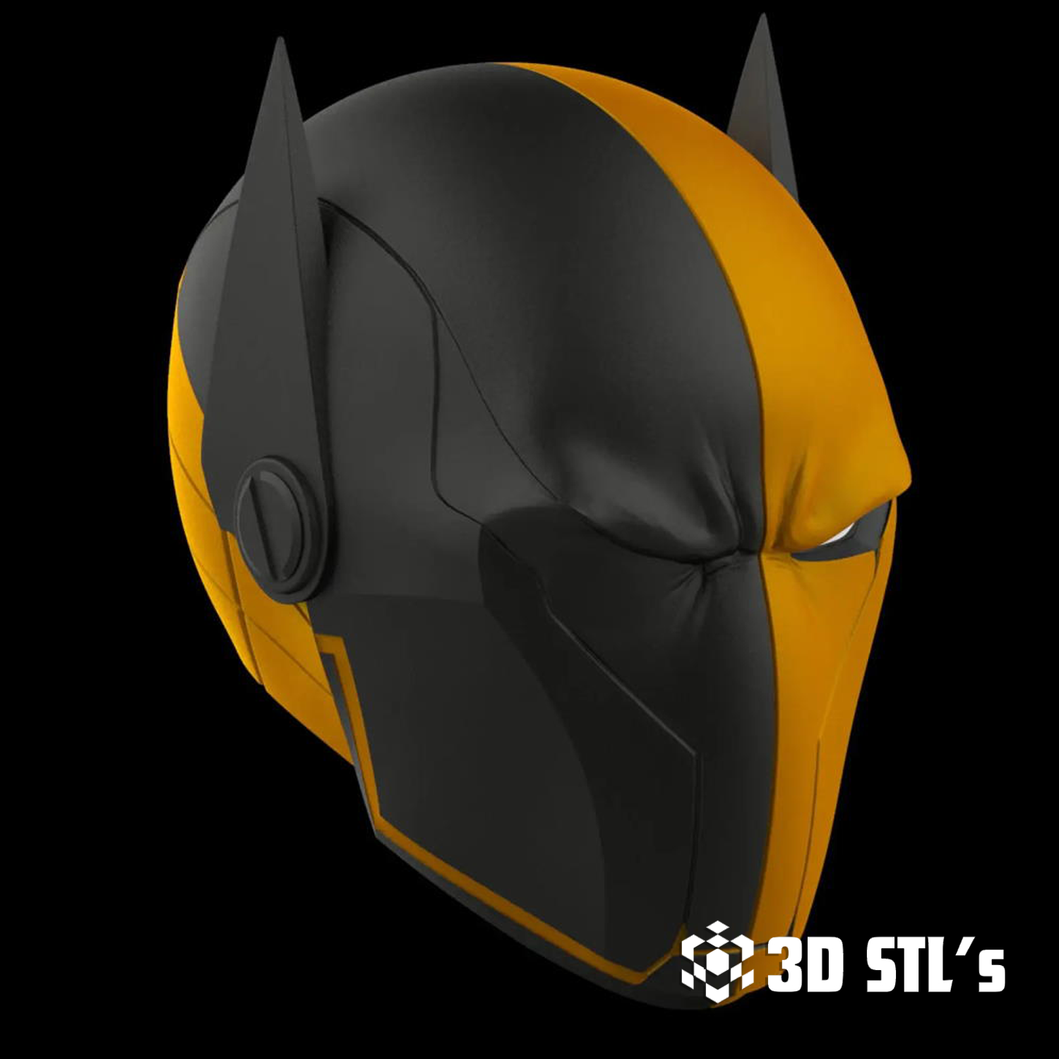 Deathstroke Batman Helmet STL – 3D print preview 5
