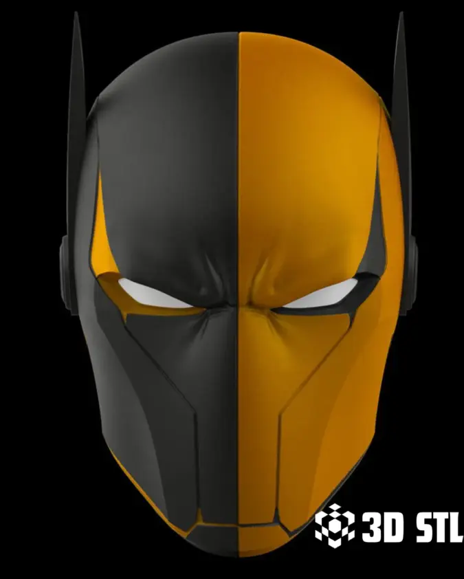 Deathstroke Batman Helmet STL – DC Hybrid Cosplay Mask