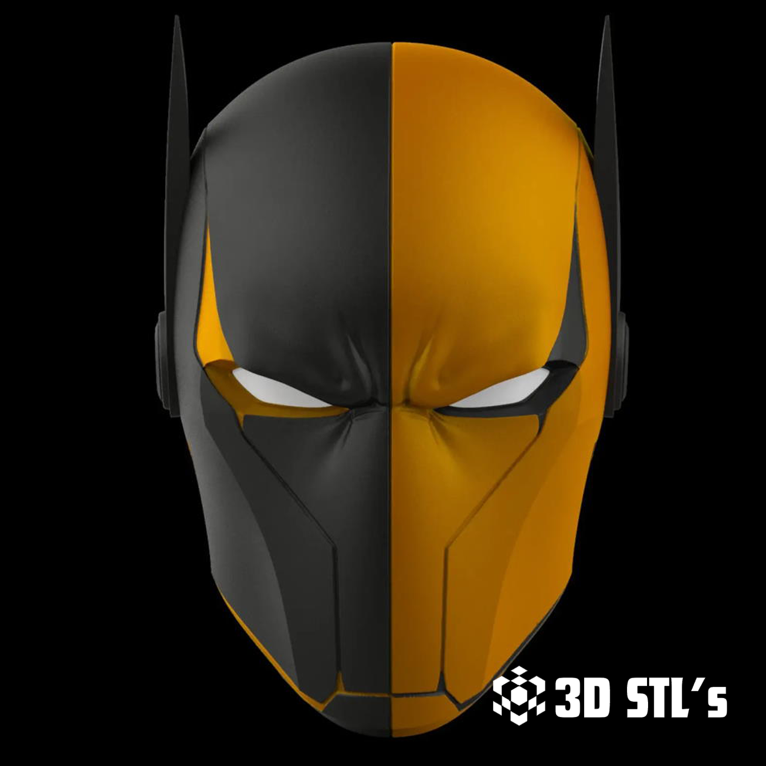 Deathstroke Batman Helmet STL – DC Hybrid Cosplay Mask