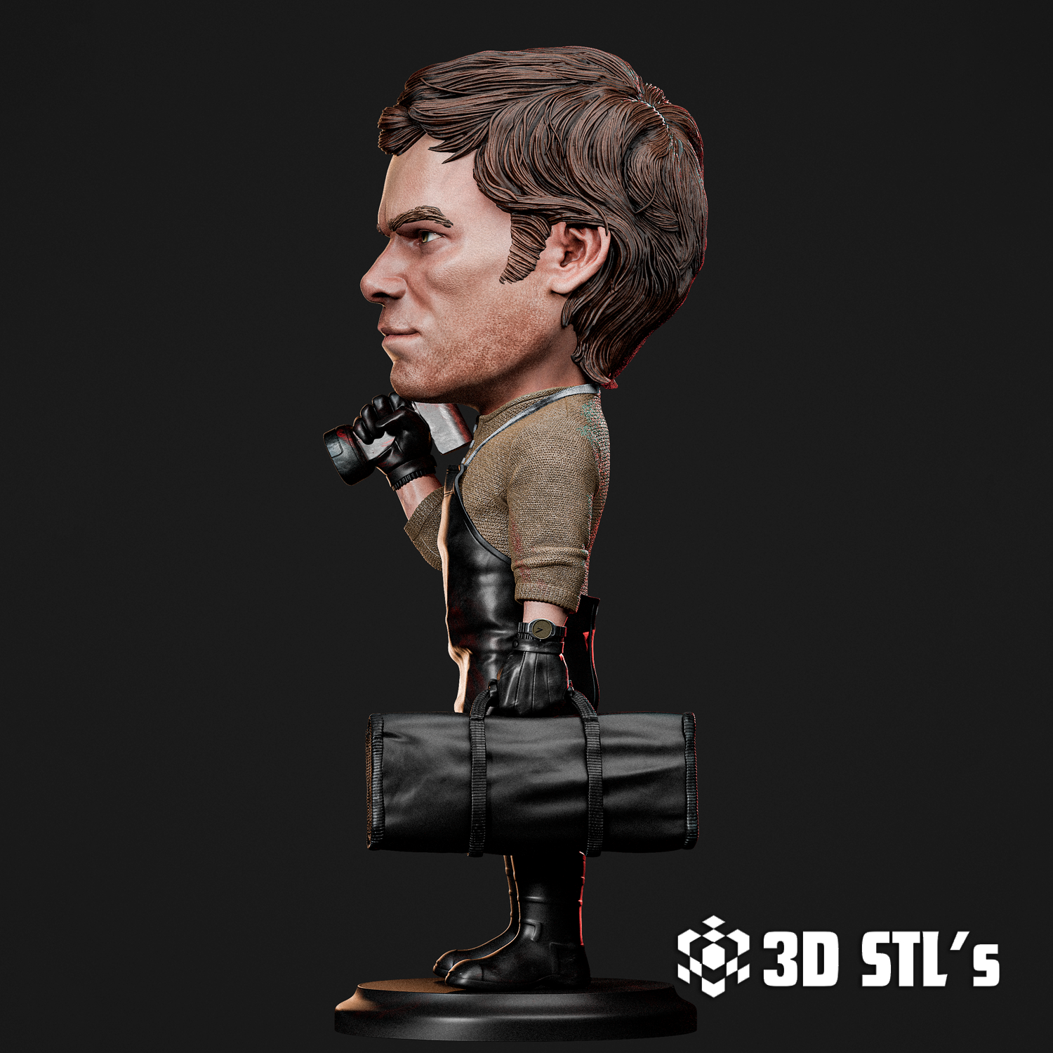 Dexter Chibi STL – 3D print preview 2