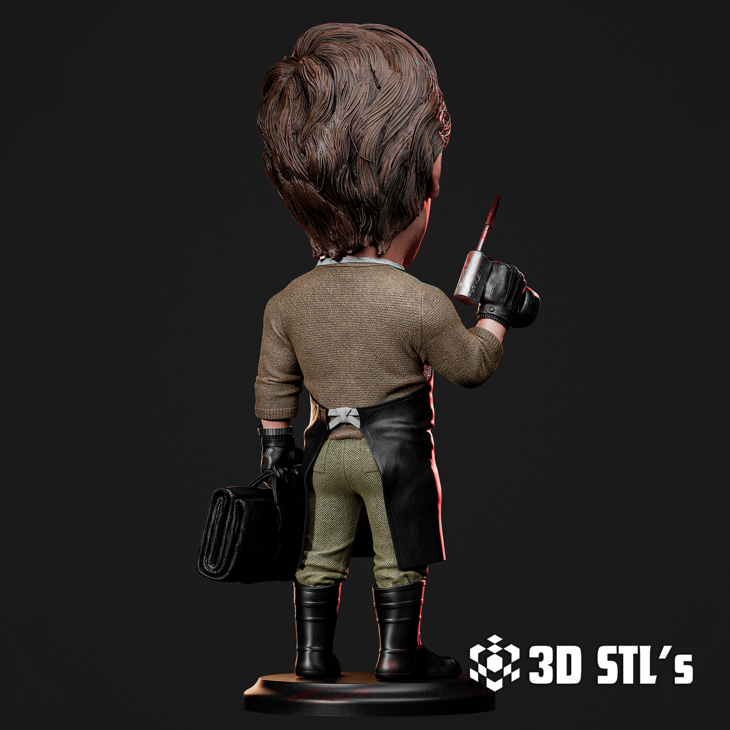 Dexter Chibi STL – 3D print preview 3