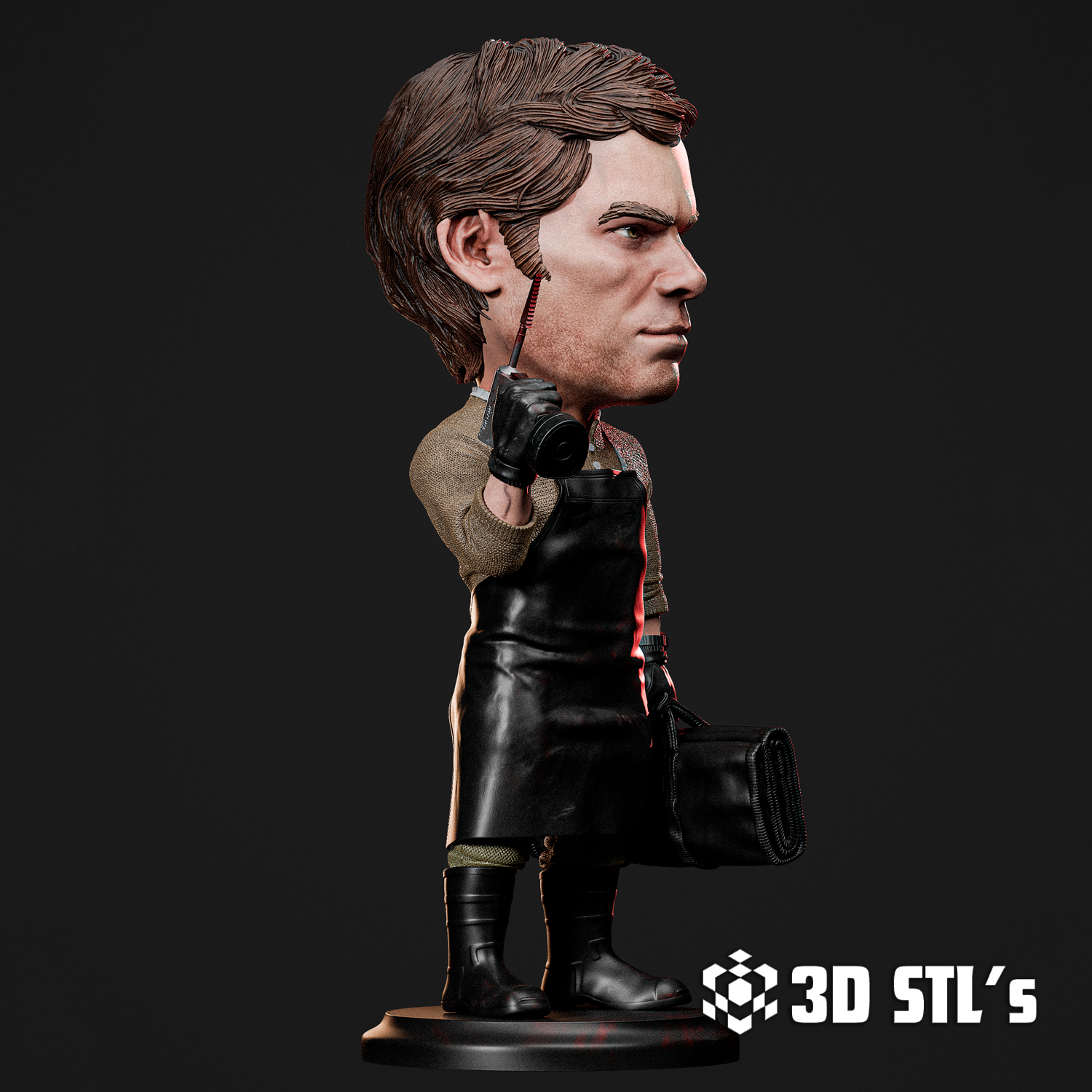 Dexter Chibi STL – 3D print preview 4