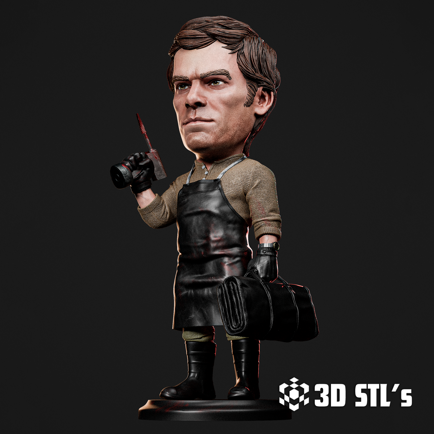 Dexter Chibi STL – 3D print preview 5