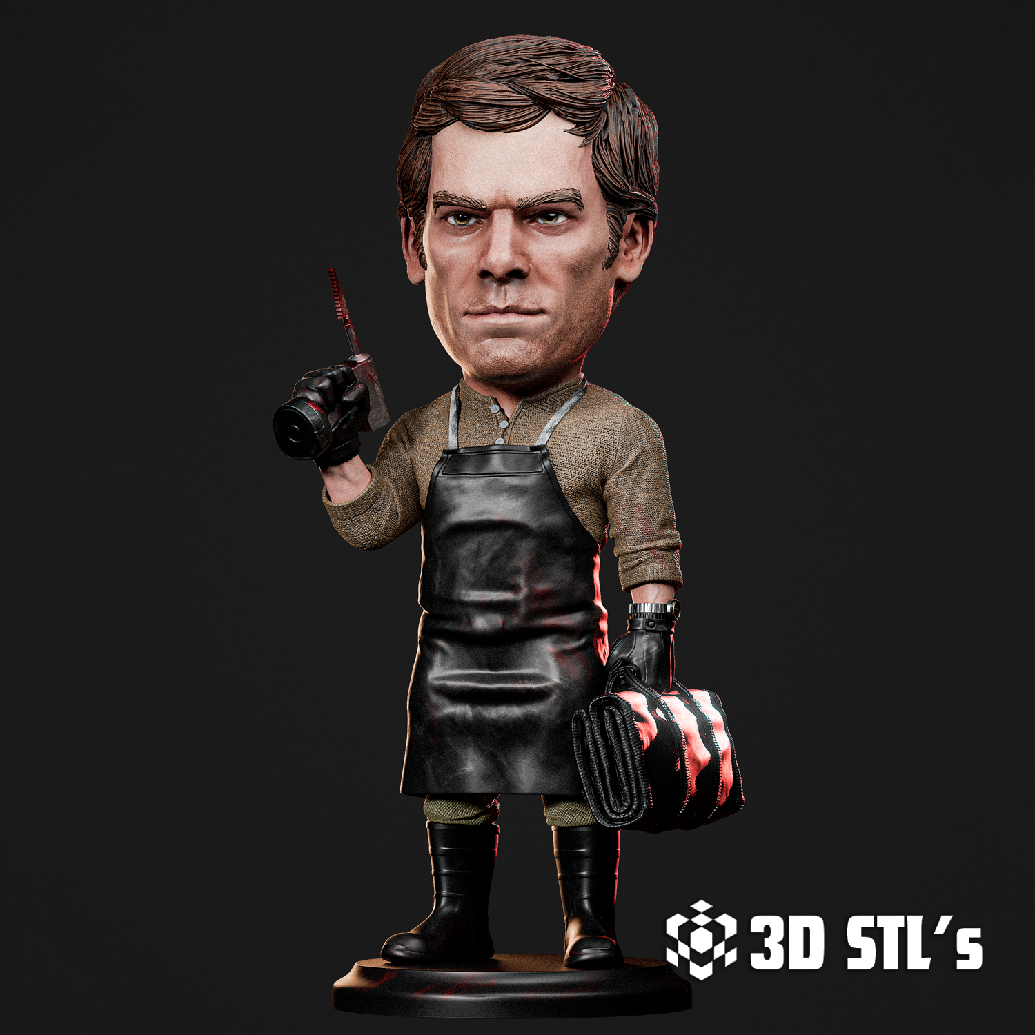 Dexter Chibi STL – TV Series Forensic Expert 3D Print
