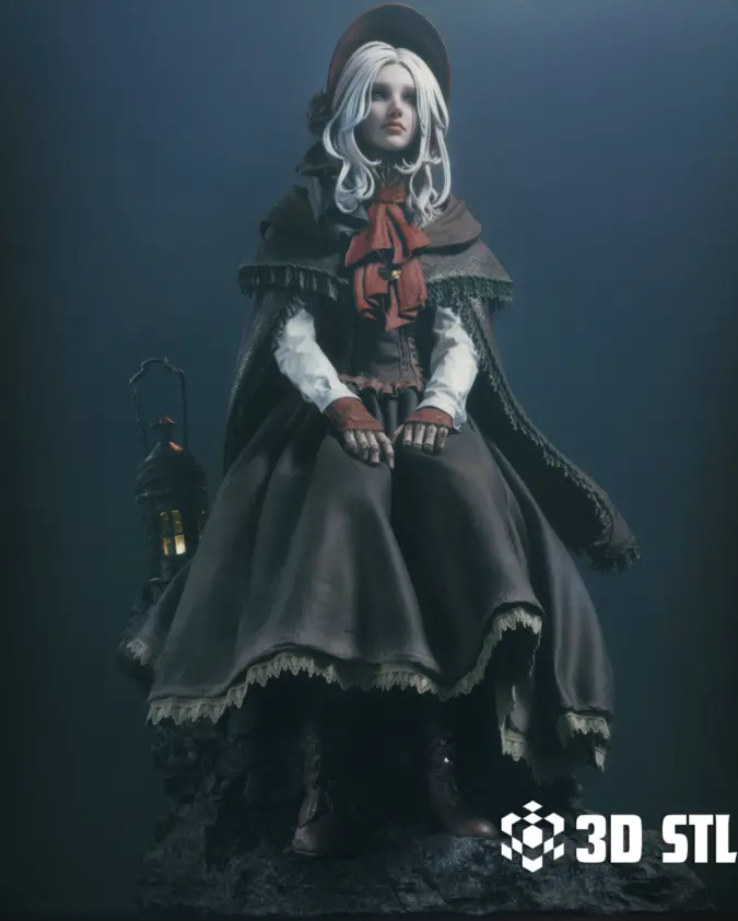 Doll STL – Bloodborne Hunter's Dream 3D Print Figure