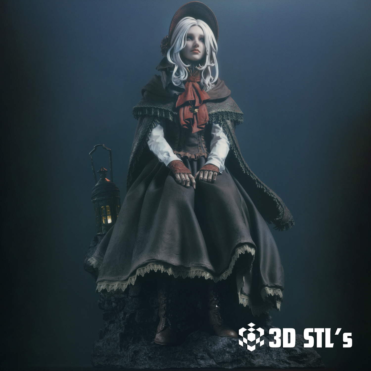 Doll STL – Bloodborne Hunter's Dream 3D Print Figure