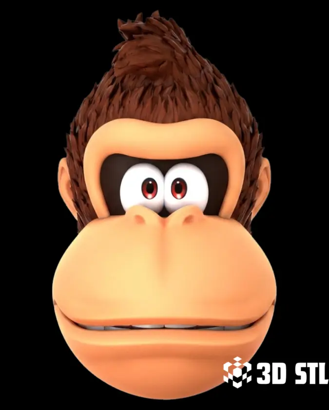 Donkey Kong Mask STL & 3MF – Retro Gaming Cosplay Mask