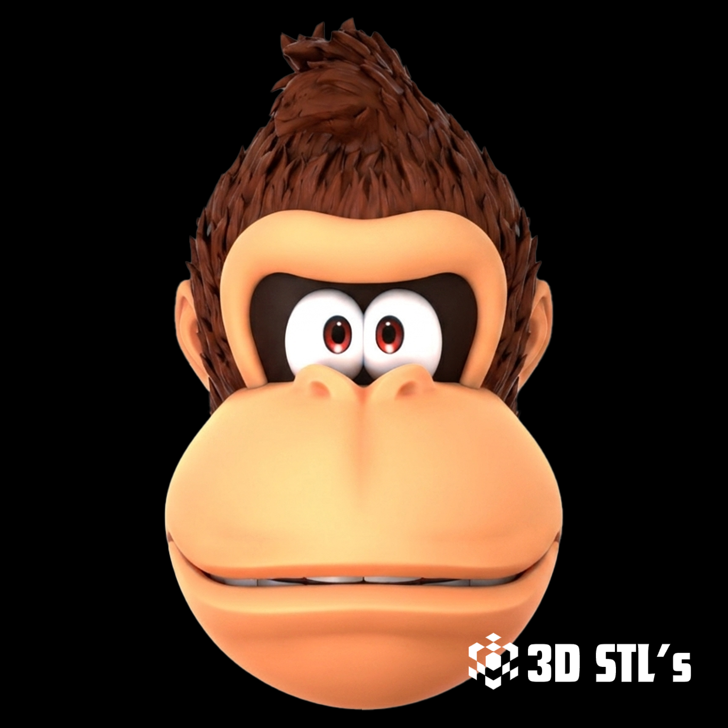 Donkey Kong Mask STL & 3MF – Retro Gaming Cosplay Mask