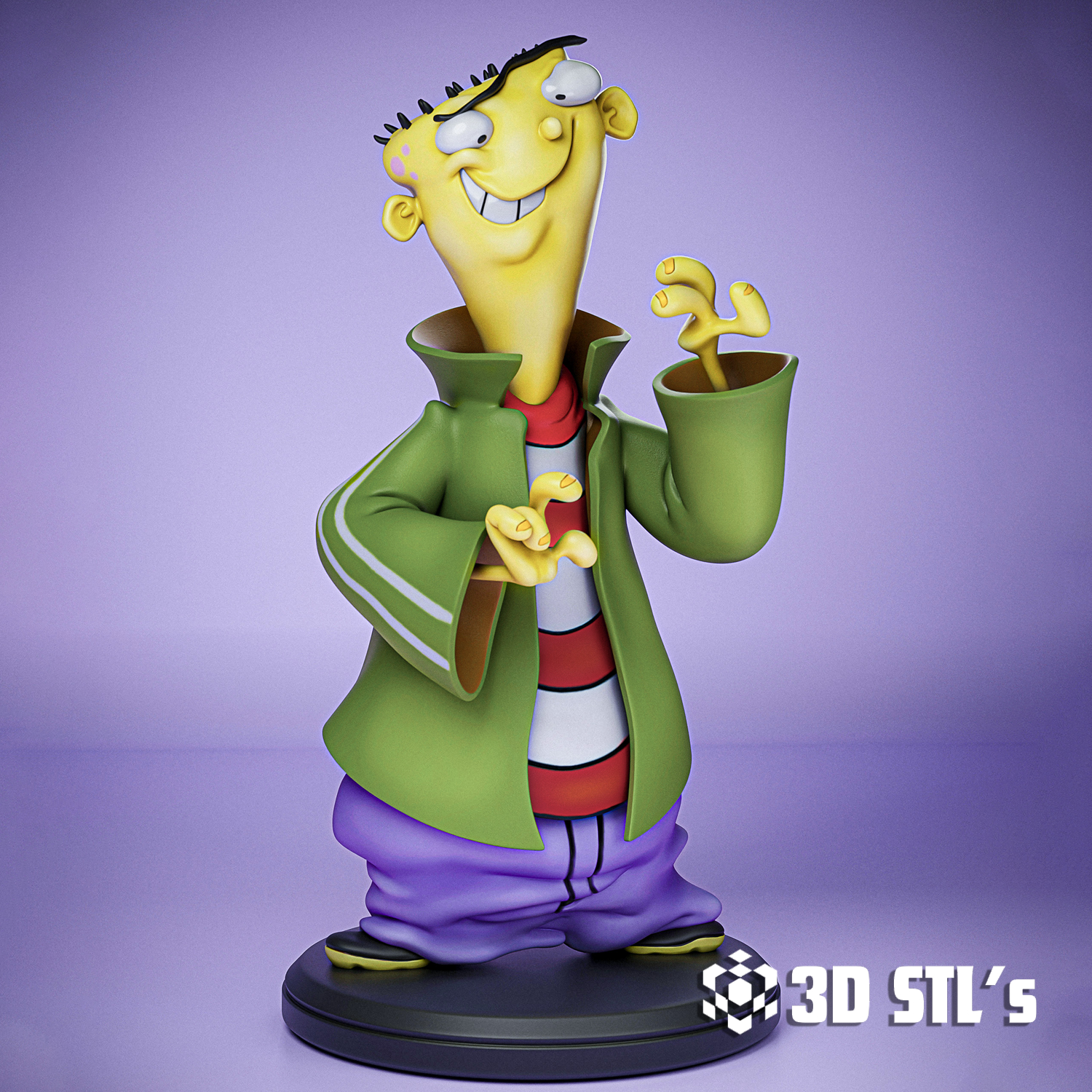 Ed, Edd n Eddy STL – Classic Cartoon Trio 3D Print Figure
