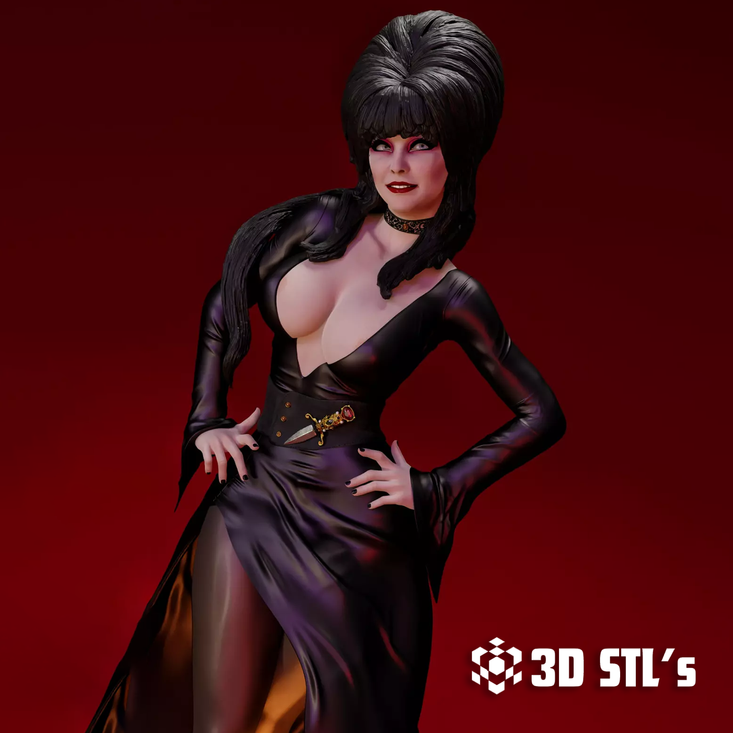 Elvira STL File – 3D print preview 2