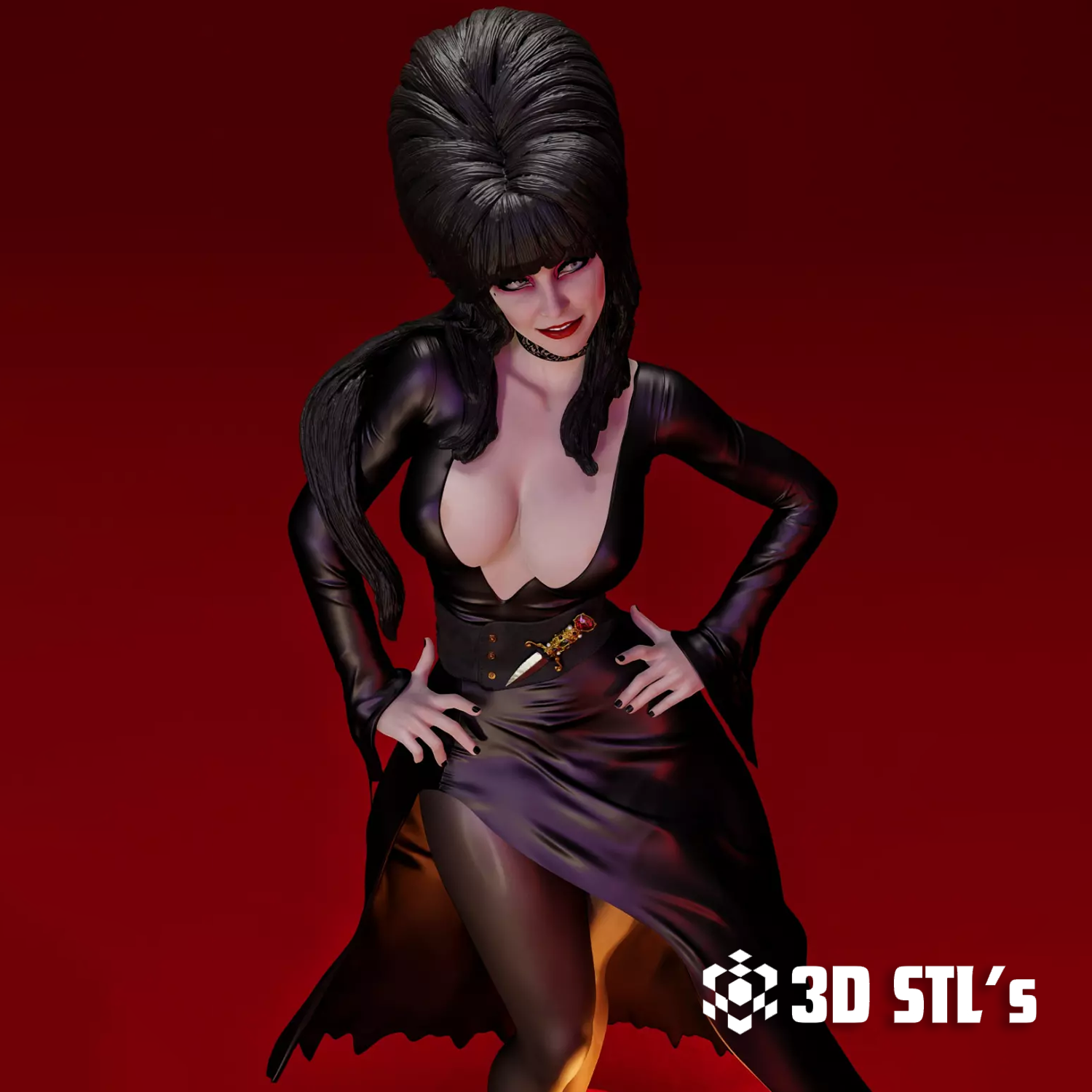 Elvira STL File – 3D print preview 4