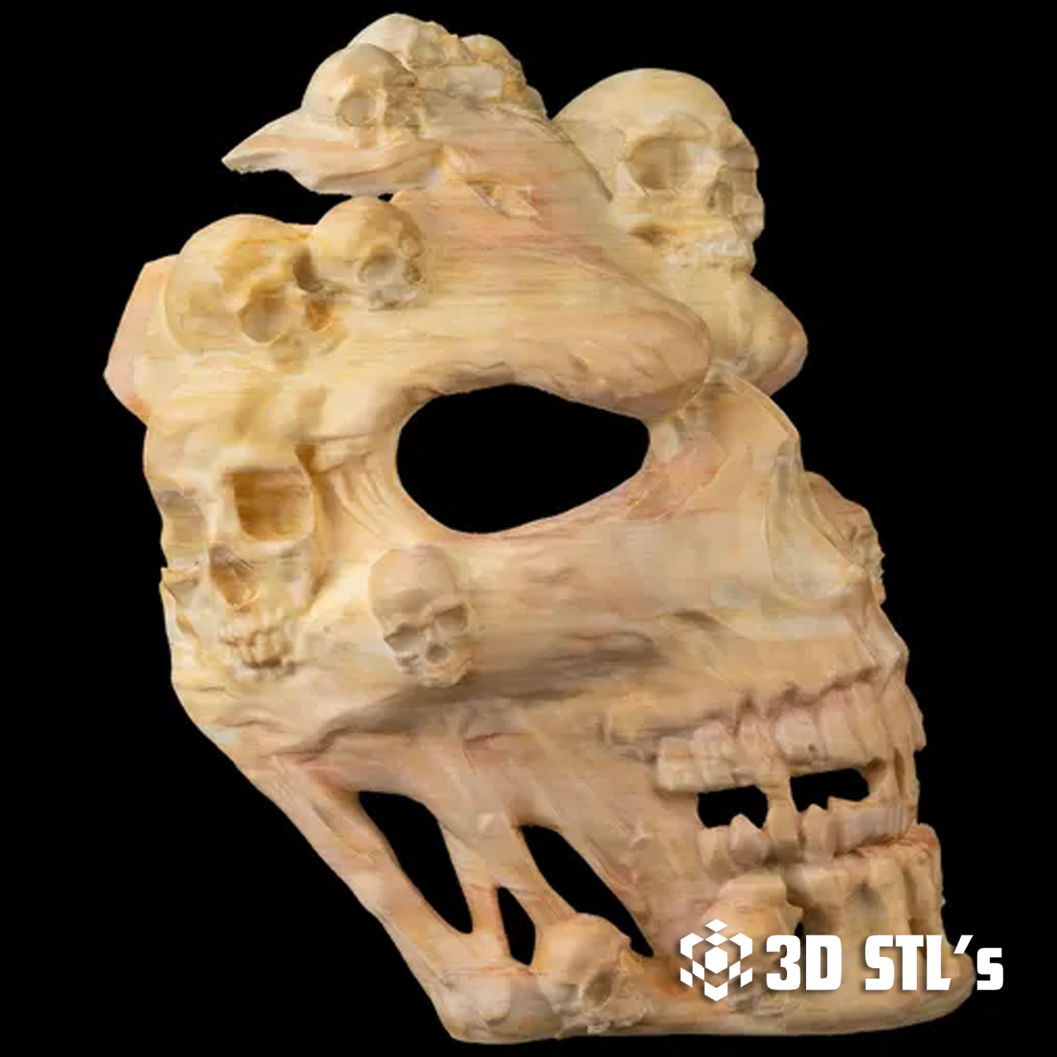 Face the Grave Mask STL – 3D print preview 2