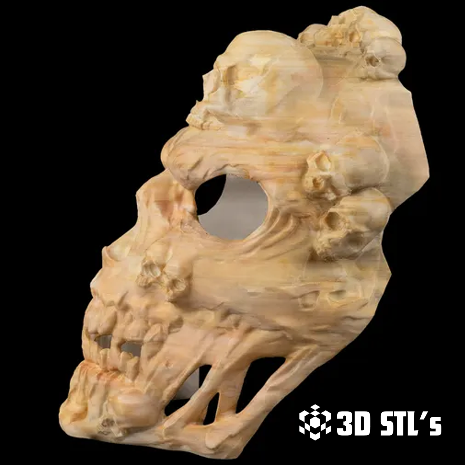 Face the Grave Mask STL – 3D print preview 3