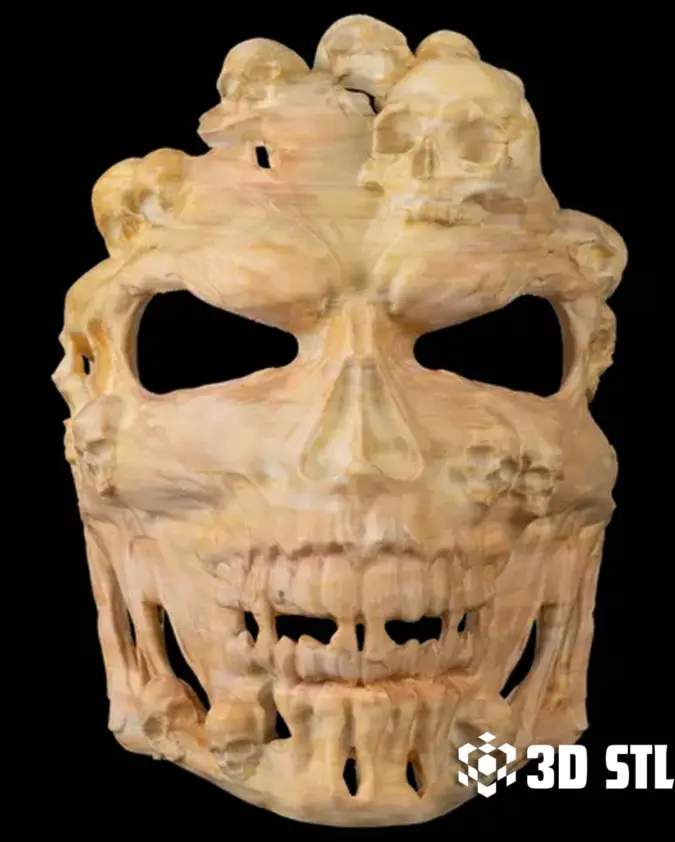 Face the Grave Mask STL – Undead Halloween Cosplay Mask