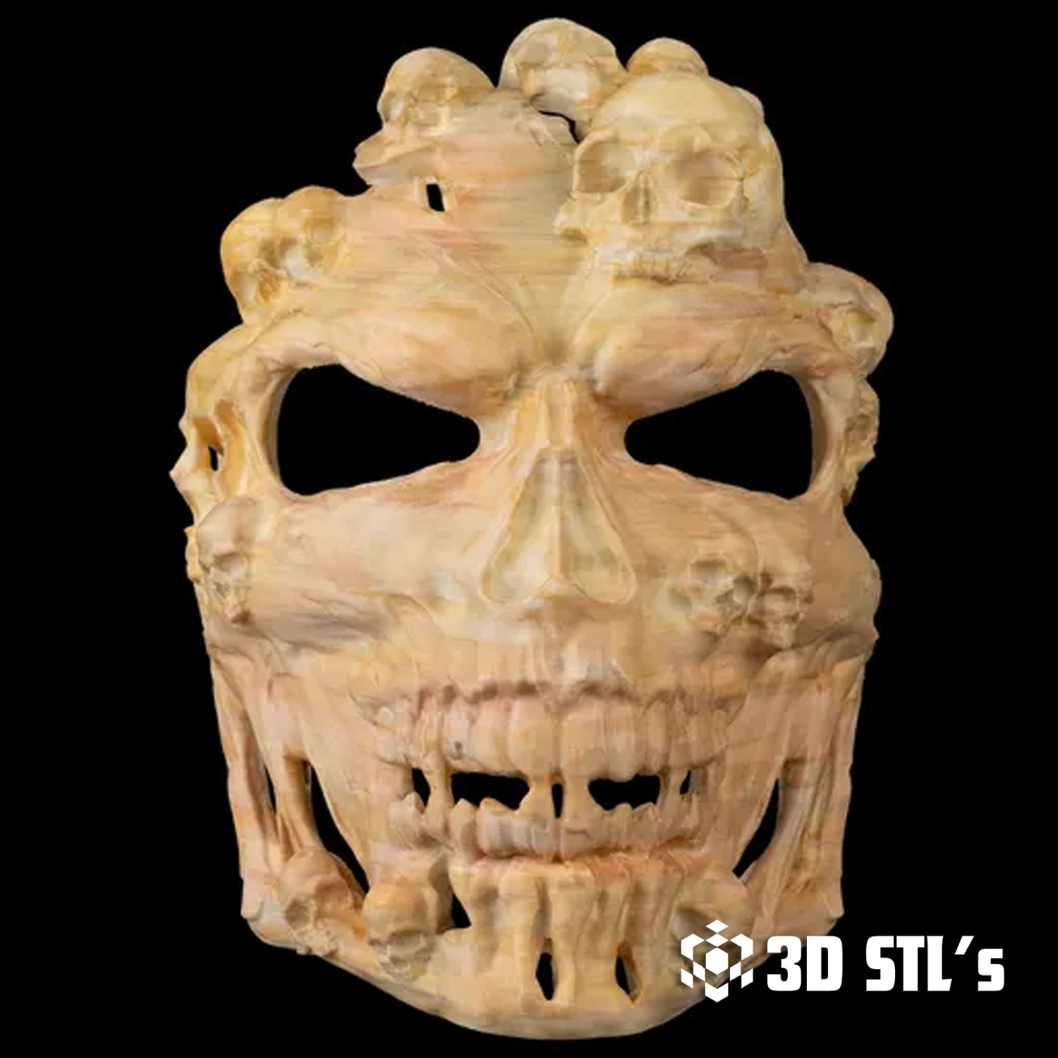 Face the Grave Mask STL – Undead Halloween Cosplay Mask