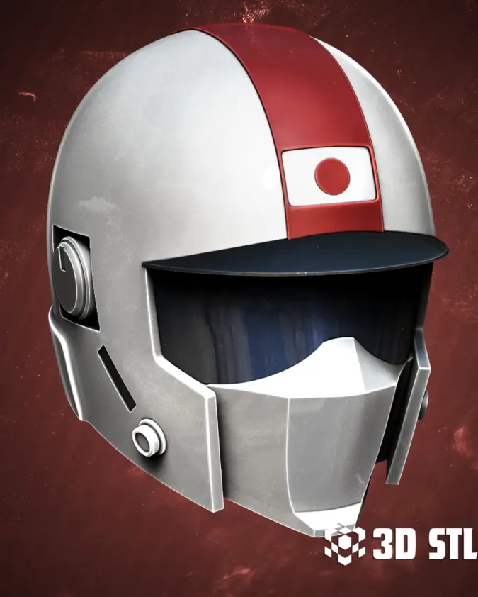 Fireball Helmet STL – Saber Rider and the Star Sheriffs Cosplay