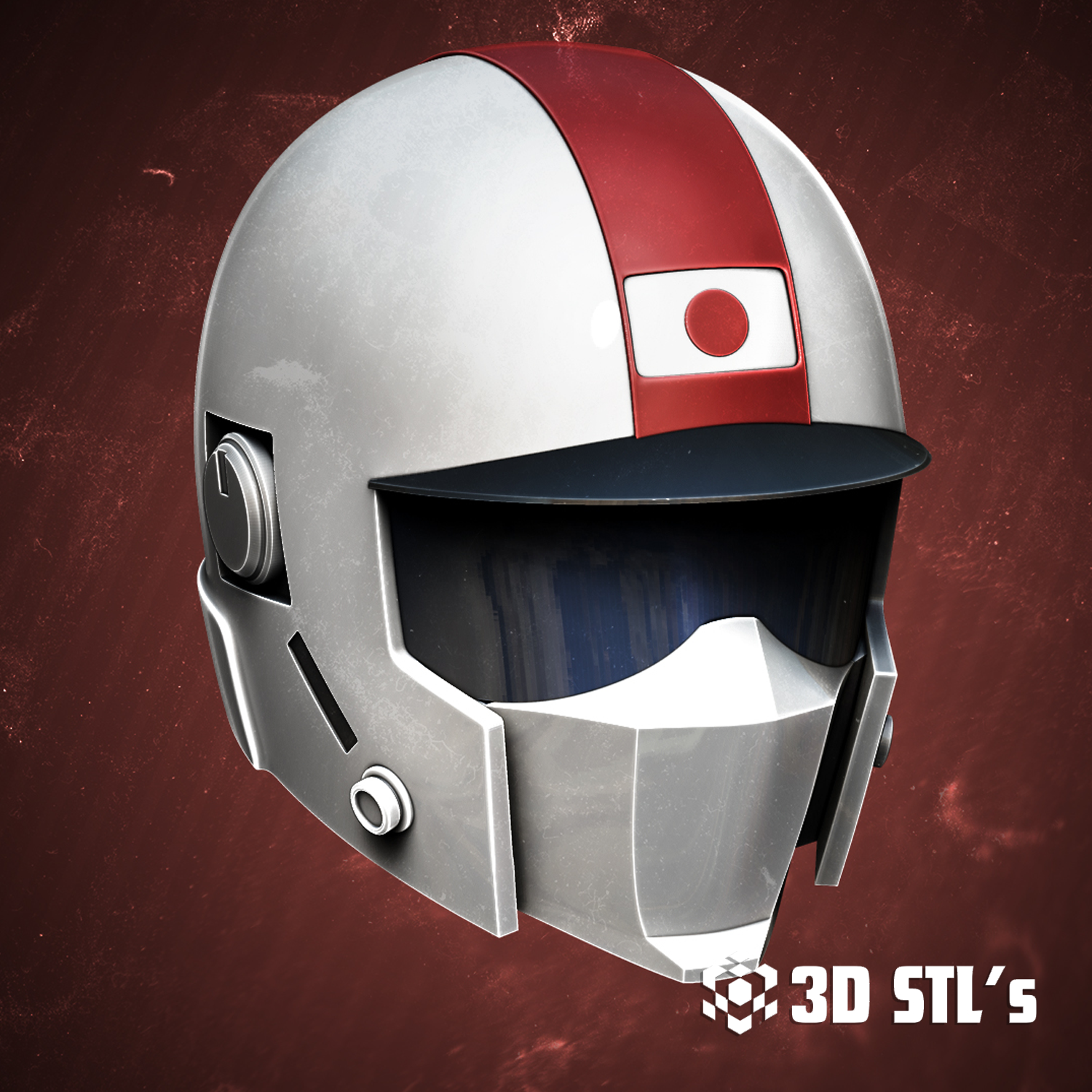 Fireball Helmet STL – Saber Rider and the Star Sheriffs Cosplay