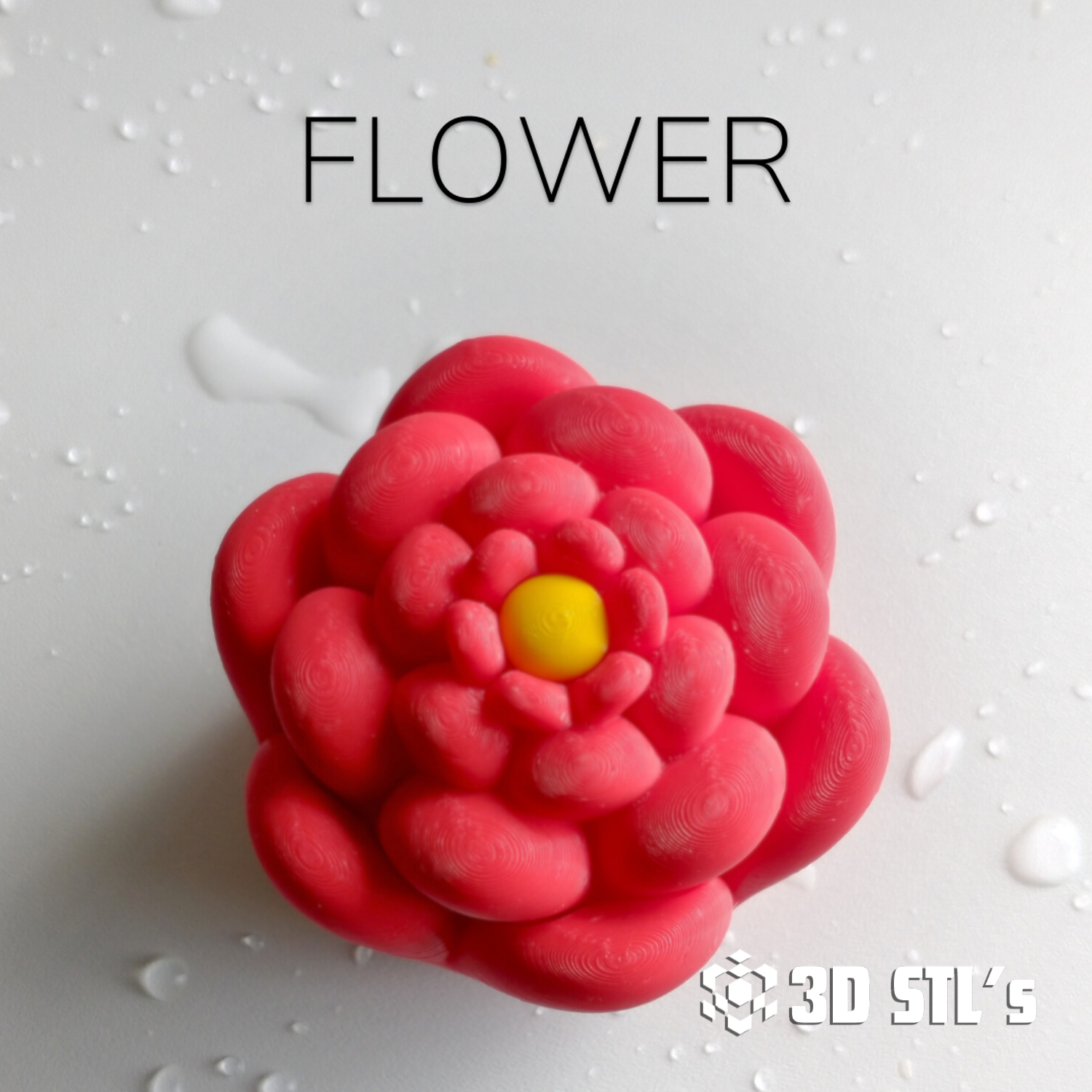 Flower with Legs STL & 3MF – 3D print preview 2
