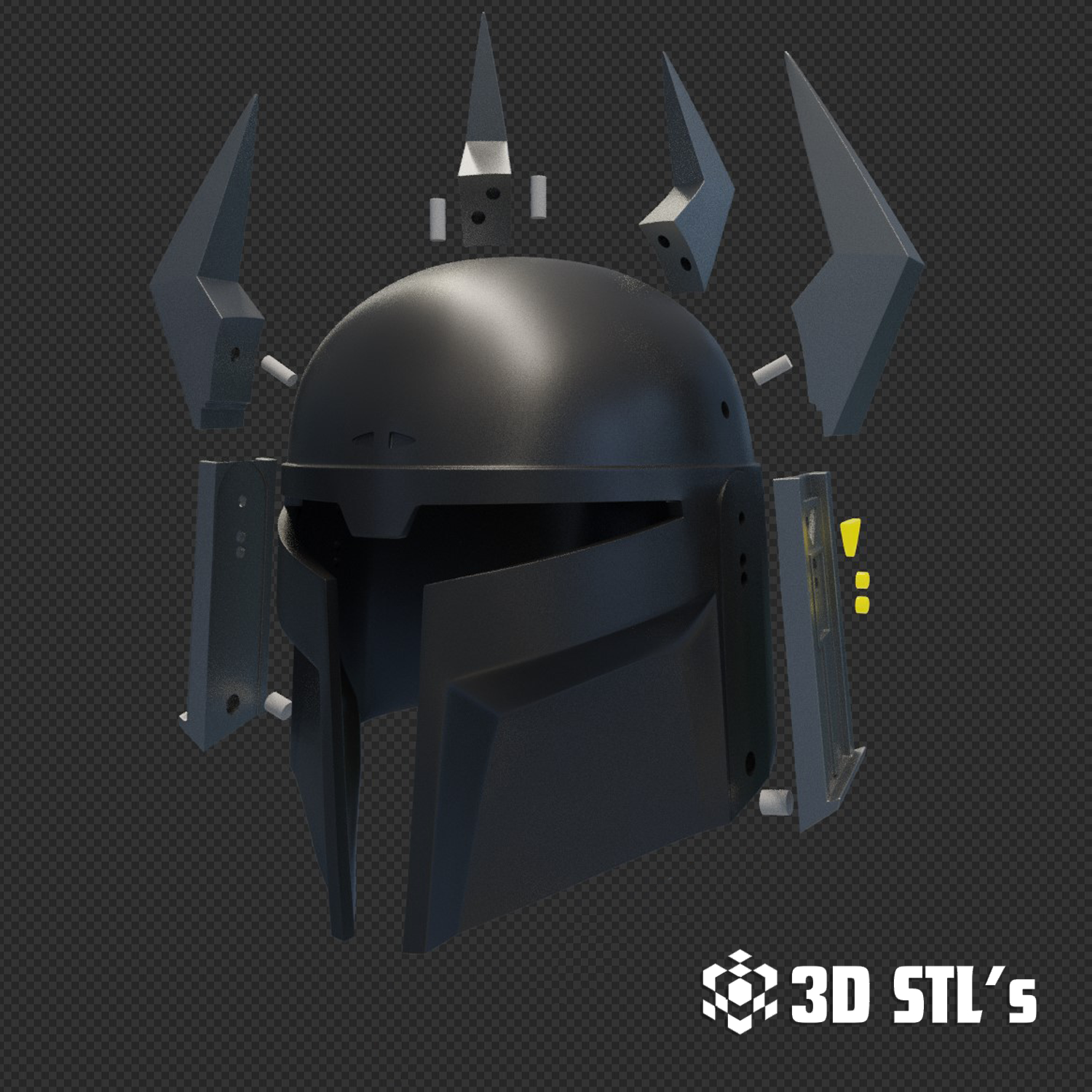 Gar Saxon Helmet STL – 3D print preview 5